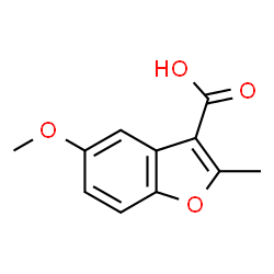 ChemSpider 2D Image | 5-Methoxy-2-methyl-3-benzofurancarboxylic acid | C11H10O4