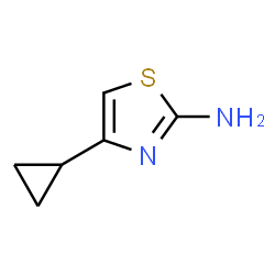ChemSpider 2D Image | 4-Cyclopropyl-2-thiazolamine | C6H8N2S