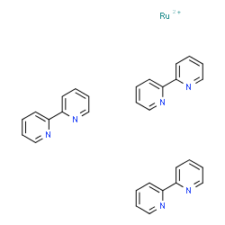 ChemSpider 2D Image | ruthenium(ii) trisbipyridine | C30H24N6Ru