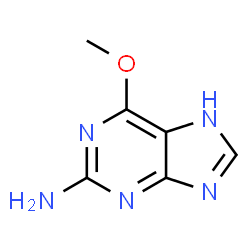 ChemSpider 2D Image | 6-O-Methylguanine | C6H7N5O