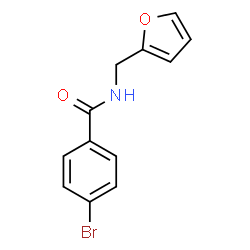ChemSpider 2D Image | 4-Bromo-N-(2-furylmethyl)benzamide | C12H10BrNO2