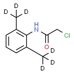 ChemSpider 2D Image | N-{2,6-Bis[(~2~H_3_)methyl]phenyl}-2-chloroacetamide | C10H6D6ClNO