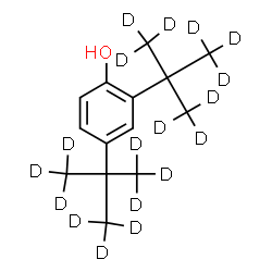 ChemSpider 2D Image | 2,4-Bis[2-(~2~H_3_)methyl(~2~H_6_)-2-propanyl]phenol | C14H4D18O
