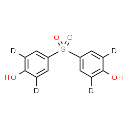 ChemSpider 2D Image | 4,4'-Sulfonyldi(2,6-~2~H_2_)phenol | C12H6D4O4S