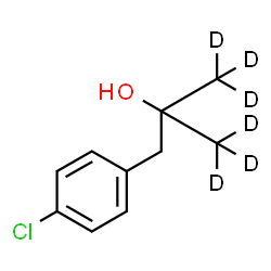 ChemSpider 2D Image | 1-(4-Chlorophenyl)-2-(~2~H_3_)methyl-2-(3,3,3-~2~H_3_)propanol | C10H7D6ClO