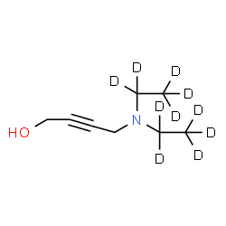 ChemSpider 2D Image | 4-{Bis[(~2~H_5_)ethyl]amino}-2-butyn-1-ol | C8H5D10NO