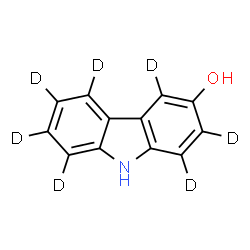 ChemSpider 2D Image | (1,2,4,5,6,7,8-~2~H_7_)-9H-Carbazol-3-ol | C12H2D7NO