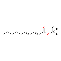 ChemSpider 2D Image | (~2~H_3_)Methyl (2E,4E)-2,4-decadienoate | C11H15D3O2