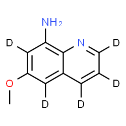 ChemSpider 2D Image | 6-Methoxy-8-(~2~H_5_)quinolinamine | C10H5D5N2O