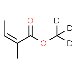 ChemSpider 2D Image | (~2~H_3_)Methyl (2Z)-2-methyl-2-butenoate | C6H7D3O2