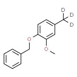 ChemSpider 2D Image | 1-(Benzyloxy)-2-methoxy-4-(~2~H_3_)methylbenzene | C15H13D3O2