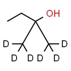 ChemSpider 2D Image | 2-(~2~H_3_)Methyl-2-(1,1,1-~2~H_3_)butanol | C5H6D6O