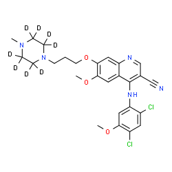 ChemSpider 2D Image | Bosutinib-d8 | C26H21D8Cl2N5O3