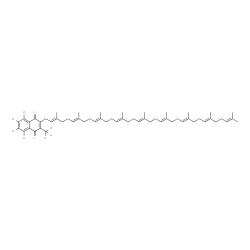 ChemSpider 2D Image | Menaquinone-9-(5,6,7,8-d4,2-methyl-d3) | C56H73D7O2