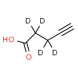ChemSpider 2D Image | (2,2,3,3-~2~H_4_)-4-Pentynoic acid | C5H2D4O2