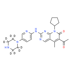 ChemSpider 2D Image | PD 0332991-d8 | C24H21D8N7O2