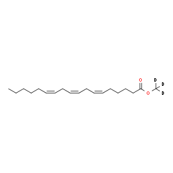 ChemSpider 2D Image | (~2~H_3_)Methyl (6Z,9Z,12Z)-6,9,12-octadecatrienoate | C19H29D3O2