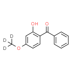 ChemSpider 2D Image | {2-Hydroxy-4-[(~2~H_3_)methyloxy]phenyl}(phenyl)methanone | C14H9D3O3