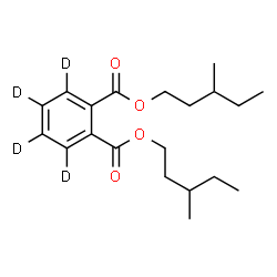 ChemSpider 2D Image | Bis(3-methylpentyl) 1,2-(~2~H_4_)benzenedicarboxylate | C20H26D4O4