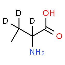 ChemSpider 2D Image | 2-Amino(2,3,3-~2~H_3_)butanoic acid | C4H6D3NO2