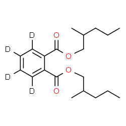 ChemSpider 2D Image | Bis(2-methylpentyl) 1,2-(~2~H_4_)benzenedicarboxylate | C20H26D4O4