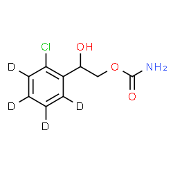 ChemSpider 2D Image | 2-[2-Chloro(~2~H_4_)phenyl]-2-hydroxyethyl carbamate | C9H6D4ClNO3