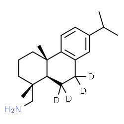 ChemSpider 2D Image | (6,6,7,7-~2~H_4_)Abieta-8,11,13-trien-18-amine | C20H27D4N