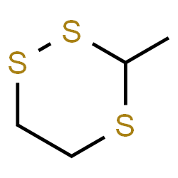 ChemSpider 2D Image | 3-Methyl-1,2,4-trithiane | C4H8S3