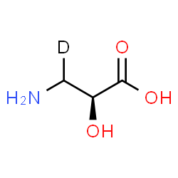 ChemSpider 2D Image | (2S)-3-Amino-2-hydroxy(3-~2~H_1_)propanoic acid | C3H6DNO3