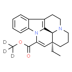 ChemSpider 2D Image | (~2~H_3_)Methyl (3alpha,16alpha)-eburnamenine-14-carboxylate | C21H21D3N2O2