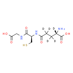 ChemSpider 2D Image | L-(2,3,3,4,4-~2~H_5_)-gamma-Glutamyl-L-cysteinylglycine | C10H12D5N3O6S