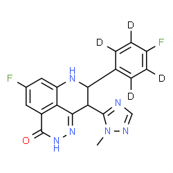ChemSpider 2D Image | CSID:58782297 | C19H10D4F2N6O