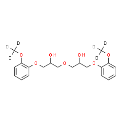 ChemSpider 2D Image | 3,3'-Oxybis(1-{2-[(~2~H_3_)methyloxy]phenoxy}-2-propanol) | C20H20D6O7