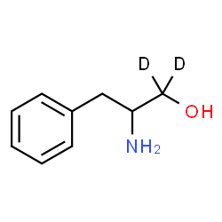 ChemSpider 2D Image | 2-Amino-3-phenyl-1-(1,1-~2~H_2_)propanol | C9H11D2NO