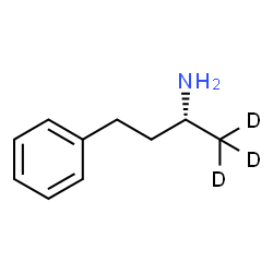 ChemSpider 2D Image | (2R)-4-Phenyl-2-(1,1,1-~2~H_3_)butanamine | C10H12D3N