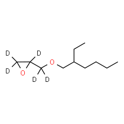 ChemSpider 2D Image | 2-{[(2-Ethylhexyl)oxy](~2~H_2_)methyl}(~2~H_3_)oxirane | C11H17D5O2