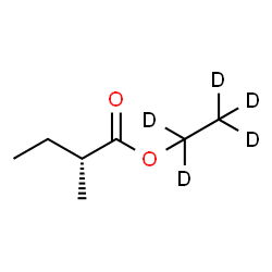 ChemSpider 2D Image | (~2~H_5_)Ethyl (2R)-2-methylbutanoate | C7H9D5O2