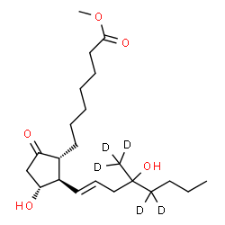 ChemSpider 2D Image | Misoprostol-d5 | C22H33D5O5