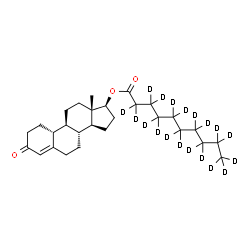 ChemSpider 2D Image | (17beta)-3-Oxoestr-4-en-17-yl (~2~H_19_)decanoate | C28H25D19O3