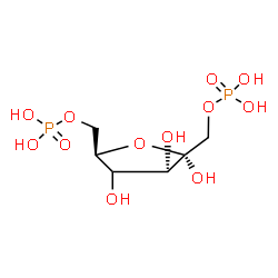 ChemSpider 2D Image | (4xi)-1,6-Di-O-phosphono-alpha-D-erythro-hex-2-ulofuranose | C6H14O12P2