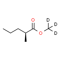ChemSpider 2D Image | (~2~H_3_)Methyl (2S)-2-methylpentanoate | C7H11D3O2