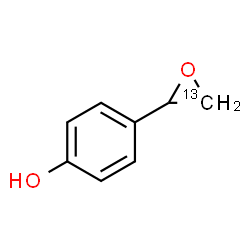 ChemSpider 2D Image | 4-[(3-~13~C)-2-Oxiranyl]phenol | C713CH8O2