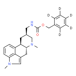 ChemSpider 2D Image | (~2~H_5_)Phenylmethyl {[(8beta)-1,6-dimethylergolin-8-yl]methyl}carbamate | C25H24D5N3O2