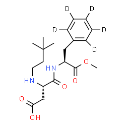 ChemSpider 2D Image | Methyl N-(3,3-dimethylbutyl)-L-alpha-aspartyl-L-(2,3,4,5,6-~2~H_5_)phenylalaninate | C20H25D5N2O5