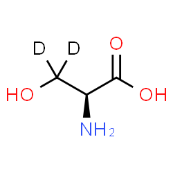 ChemSpider 2D Image | L-(3,3-~2~H_2_)Serine | C3H5D2NO3