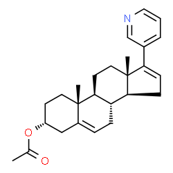 ChemSpider 2D Image | (3alpha)-17-(3-Pyridinyl)androsta-5,16-dien-3-yl acetate | C26H33NO2