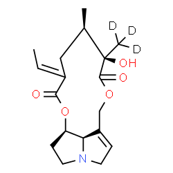 ChemSpider 2D Image | 12-Hydroxy(18,18,18-~2~H_3_)senecionan-11,16-dione | C18H22D3NO5