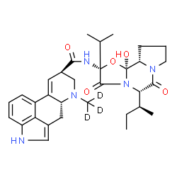 ChemSpider 2D Image | (5'alpha)-5'-[(2S)-2-Butanyl]-12'-hydroxy-2'-isopropyl-3',6',18-trioxo(17,17,17-~2~H_3_)ergotaman | C32H38D3N5O5