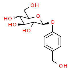 ChemSpider 2D Image | 4-(Hydroxymethyl)phenyl beta-D-threo-hexopyranoside | C13H18O7
