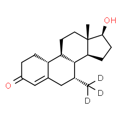 ChemSpider 2D Image | (7alpha,17beta)-17-Hydroxy-7-(~2~H_3_)methylestr-4-en-3-one | C19H25D3O2